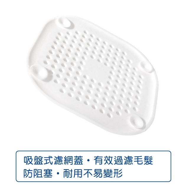 方形地板.水槽TPR吸盤式排水濾網蓋_2入