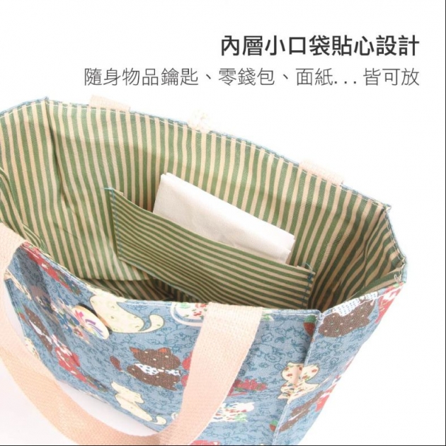 田園風手提帆布包.便當袋_1入