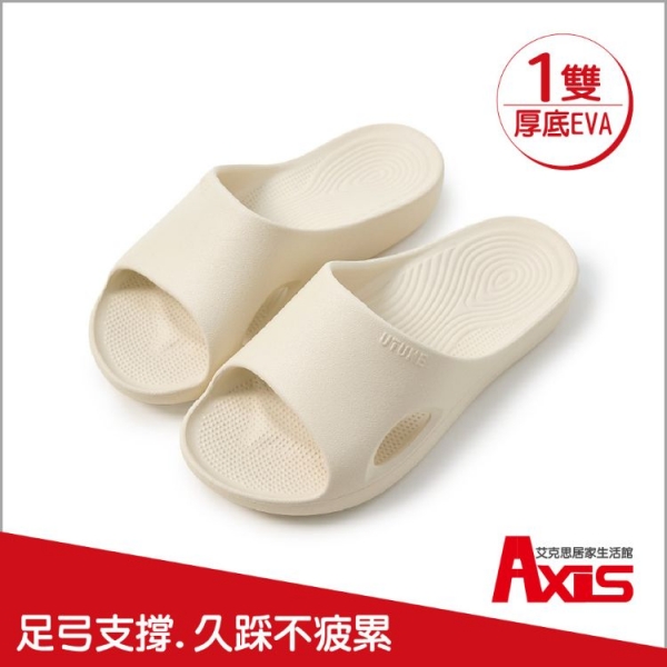 足弓支撐防滑防臭EVA厚底拖鞋_1雙
